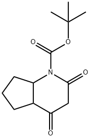 tert-butyl 2,4-dioxo-5,6,7,7a-tetrahydro-4aH-cyclopenta[b]pyridine-1-carboxylate Struktur