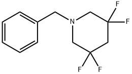 Piperidine, 3,3,5,5-tetrafluoro-1-(phenylmethyl)- Struktur