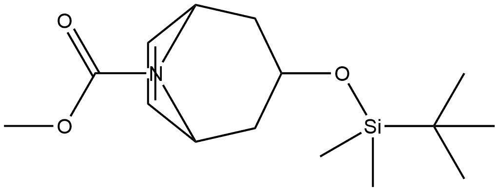 8-Azabicyclo[3.2.1]oct-6-ene-8-carboxylic acid, 3-[[(1,1-dimethylethyl)dimethylsilyl]oxy]-, methyl ester, (3-endo)-