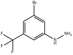 Hydrazine, [3-bromo-5-(trifluoromethyl)phenyl]- Struktur