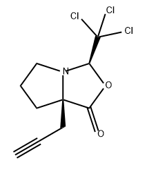 1H,3H-Pyrrolo[1,2-c]oxazol-1-one, tetrahydro-7a-2-propyn-1-yl-3-(trichloromethyl)-, (3R,7aR)-