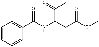 Pentanoic acid, 3-(benzoylamino)-4-oxo-, methyl ester Struktur