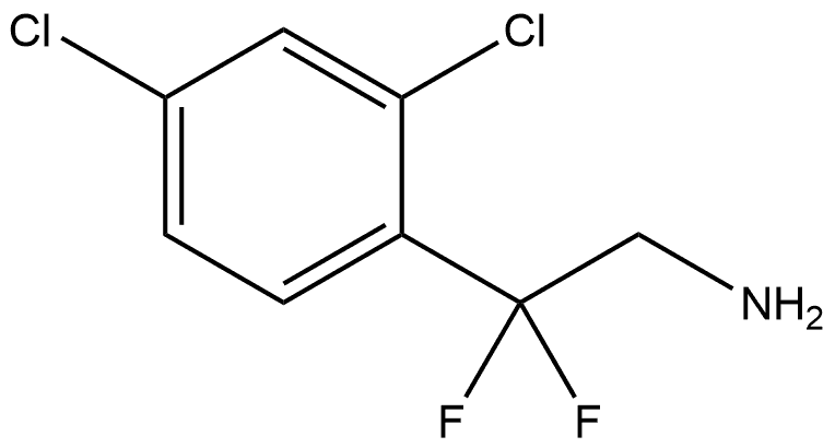 Benzeneethanamine, 2,4-dichloro-β,β-difluoro- Struktur