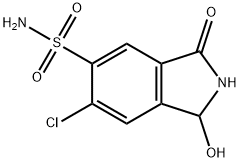 1H-Isoindole-5-sulfonamide, 6-chloro-2,3-dihydro-1-hydroxy-3-oxo- Struktur