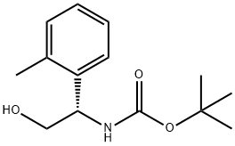 Carbamic acid, N-[(1S)-2-hydroxy-1-(2-methylphenyl)ethyl]-, 1,1-dimethylethyl ester Struktur