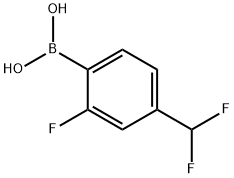 Boronic acid, B-[4-(difluoromethyl)-2-fluorophenyl]- Struktur