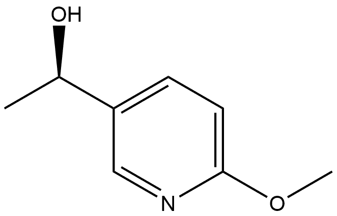 3-Pyridinemethanol, 6-methoxy-α-methyl-, (αR)- Struktur