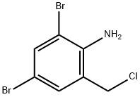 Benzenamine, 2,4-dibromo-6-(chloromethyl)- Struktur