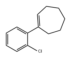 Cycloheptene, 1-(2-chlorophenyl)- Struktur