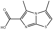 Imidazo[2,1-b]thiazole-6-carboxylic acid, 3,5-dimethyl- Struktur