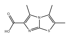 Imidazo[2,1-b]thiazole-6-carboxylic acid, 2,3,5-trimethyl- Struktur