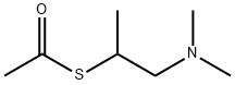 Ethanethioic acid, S-[2-(dimethylamino)-1-methylethyl] ester Struktur