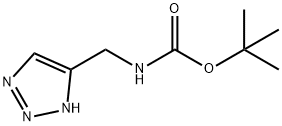 Carbamic acid, N-(1H-1,2,3-triazol-5-ylmethyl)-, 1,1-dimethylethyl ester Struktur