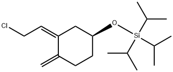 Silane, [[3-(2-chloroethylidene)-4-methylenecyclohexyl]oxy]tris(1-methylethyl)-, [S-(Z)]- (9CI) Struktur