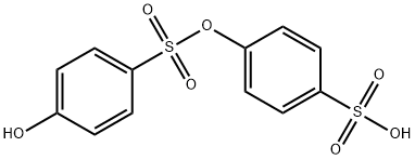 Benzenesulfonic acid, 4-hydroxy-, 4-sulfophenyl ester Struktur