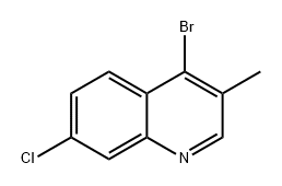 Quinoline, 4-bromo-7-chloro-3-methyl- Struktur