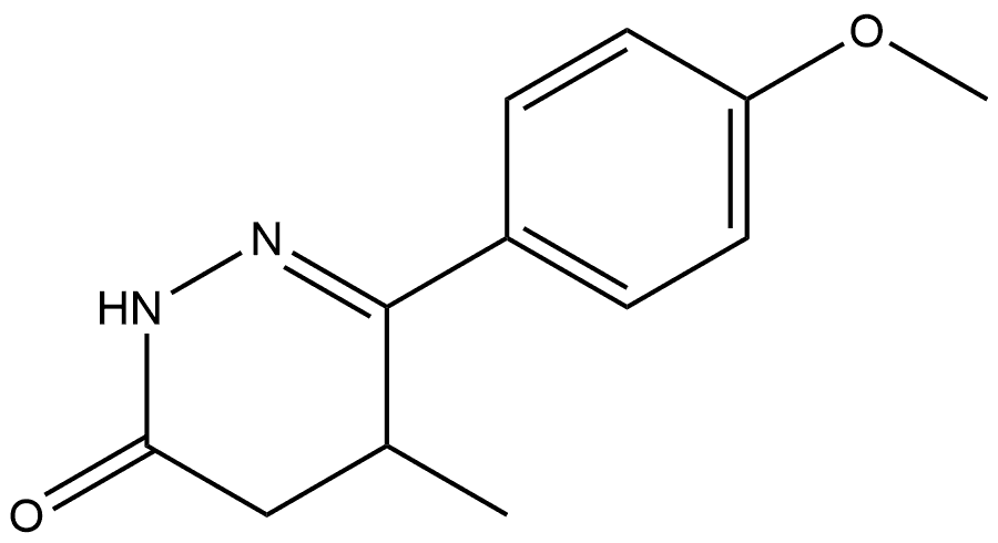 3(2H)-Pyridazinone, 4,5-dihydro-6-(4-methoxyphenyl)-5-methyl-, (-)-