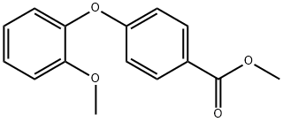 Benzoic acid, 4-(2-methoxyphenoxy)-, methyl ester Struktur