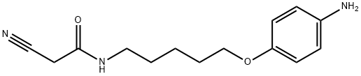 Acetamide, N-[5-(4-aminophenoxy)pentyl]-2-cyano- Struktur