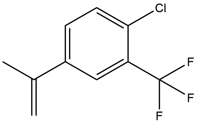 1-chloro-4-isopropenyl-2-trifluoromethyl-benzene Struktur