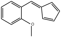 Benzene, 1-(2,4-cyclopentadien-1-ylidenemethyl)-2-methoxy- Struktur