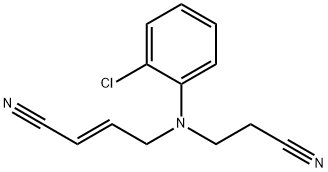 2-Butenenitrile, 4-[(2-chlorophenyl)(2-cyanoethyl)amino]-, (E)- (9CI)