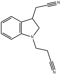 1H-Indole-1-propanenitrile, 3-(cyanomethyl)-2,3-dihydro-