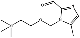 1H-Imidazole-2-carboxaldehyde, 5-methyl-1-[[2-(trimethylsilyl)ethoxy]methyl]- Struktur