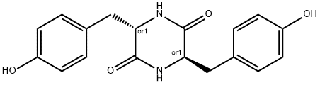 2,5-Piperazinedione, 3,6-bis[(4-hydroxyphenyl)methyl]-, (3R,6S)-rel-