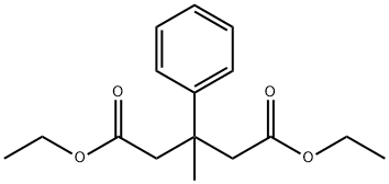 Pentanedioic acid, 3-methyl-3-phenyl-, 1,5-diethyl ester Struktur