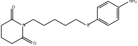 2,6-Piperidinedione, 1-[5-(4-aminophenoxy)pentyl]- Struktur