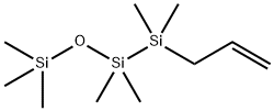 Disiloxane, 1-(dimethyl-2-propen-1-ylsilyl)-1,1,3,3,3-pentamethyl- Struktur