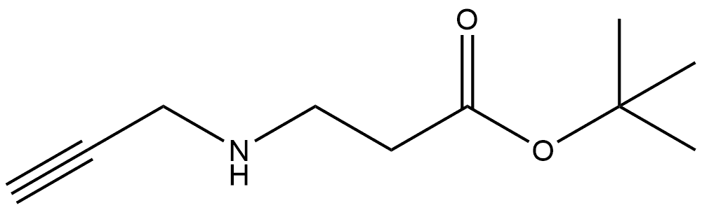 N-2-Propyn-1-yl-β-alanine 1,1-dimethylethyl ester Struktur