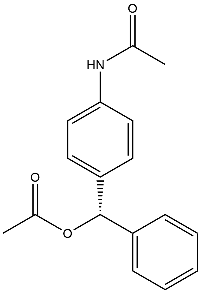 Acetamide, N-[4-[(acetyloxy)phenylmethyl]phenyl]-, (S)- (9CI) Struktur