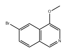 Isoquinoline, 6-bromo-4-methoxy- Struktur