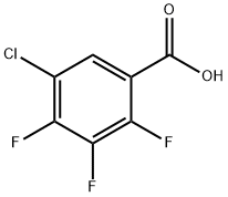 Benzoic acid, 5-chloro-2,3,4-trifluoro- Struktur