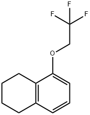 Naphthalene, 1,2,3,4-tetrahydro-5-(2,2,2-trifluoroethoxy)- Struktur