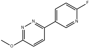 Pyridazine, 3-(6-fluoro-3-pyridinyl)-6-methoxy- Struktur