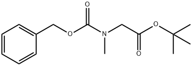 Glycine, N-methyl-N-[(phenylmethoxy)carbonyl]-, 1,1-dimethylethyl ester Struktur