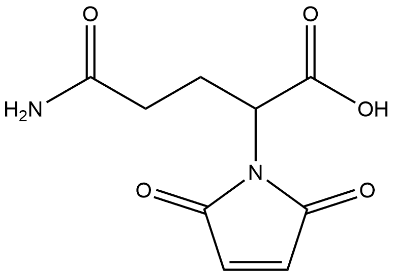 5-Amino-2-maleimido-5-oxopentanoic acid Struktur