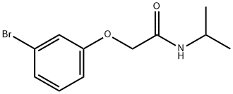 2-(3-溴苯氧基)-N-(丙-2-基) 乙酰胺 結(jié)構(gòu)式