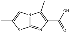 Imidazo[2,1-b]thiazole-6-carboxylic acid, 2,5-dimethyl- Struktur