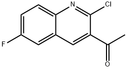 1-(2-Chloro-6-fluoroquinolin-3-yl)ethanone Struktur