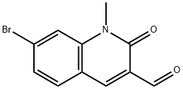 3-Quinolinecarboxaldehyde, 7-bromo-1,2-dihydro-1-methyl-2-oxo- Struktur