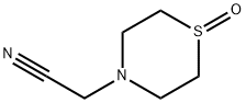 1-OXIDE-4-THIOMORPHOLINE ACETONITRILE Struktur