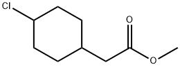 Cyclohexaneacetic acid, 4-chloro-, methyl ester Struktur