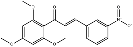 2-Propen-1-one, 3-(3-nitrophenyl)-1-(2,4,6-trimethoxyphenyl)-, (2E)- Struktur