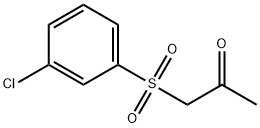 1-[(3-Chlorophenyl)sulfonyl]acetone Struktur