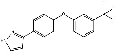 3-[4-(3-(Trifluoromethyl)phenoxy)phenyl]-1H-pyrazole Struktur