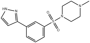 1-Methyl-4-[3-(1H-pyrazol-3-yl)phenyl]sulfonyl-piperazine Struktur